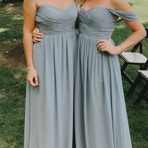 Revelry Bridesmaid Convertible Dress French Blue